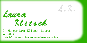 laura klitsch business card